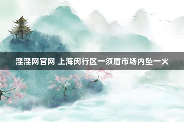 淫淫网官网 上海闵行区一须眉市场内坠一火
