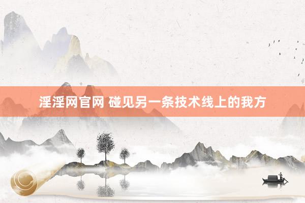 淫淫网官网 碰见另一条技术线上的我方