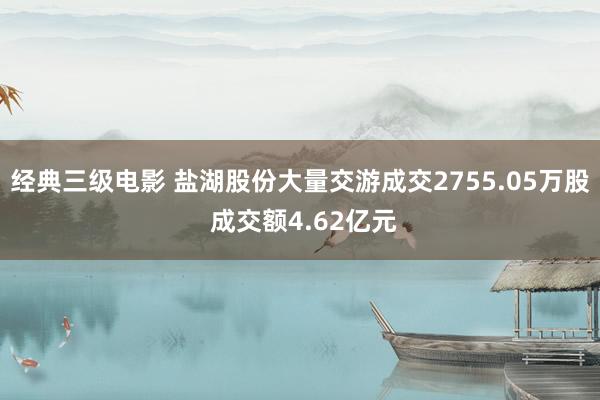 经典三级电影 盐湖股份大量交游成交2755.05万股 成交额4.62亿元