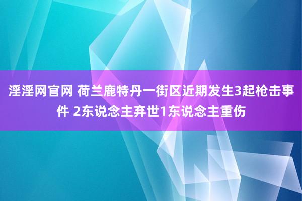 淫淫网官网 荷兰鹿特丹一街区近期发生3起枪击事件 2东说念主弃世1东说念主重伤