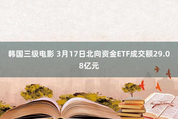 韩国三级电影 3月17日北向资金ETF成交额29.08亿元