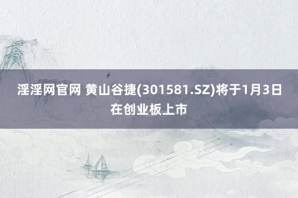 淫淫网官网 黄山谷捷(301581.SZ)将于1月3日在创业板上市