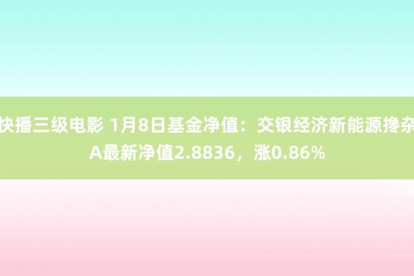 快播三级电影 1月8日基金净值：交银经济新能源搀杂A最新净值2.8836，涨0.86%