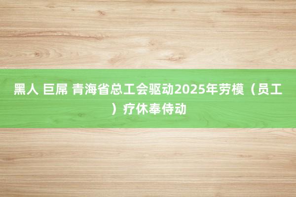 黑人 巨屌 青海省总工会驱动2025年劳模（员工）疗休奉侍动