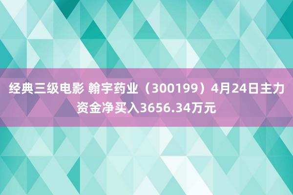 经典三级电影 翰宇药业（300199）4月24日主力资金净买入3656.34万元